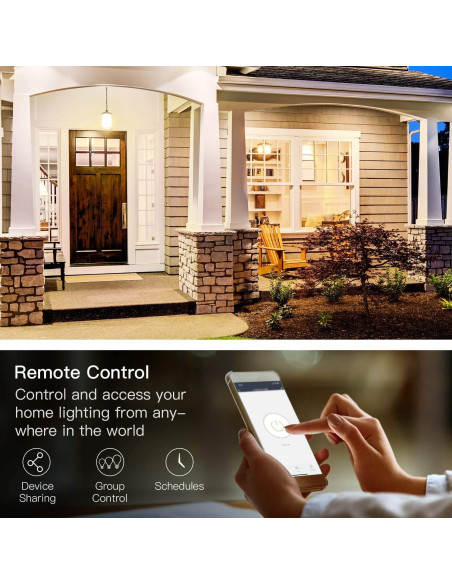 Interruptor Inteligente TREATLIFE 3 Vías WiFi 2.4GHz Paquete de 4 Interruptor Inteligente TREATLIFE 3 Vías WiFi 2.4GHz Paquete de 4