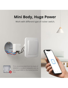 Interruptor de Luz Inteligente SONOFF ZBMINI ZigBee 2 Vías 2