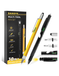 Bolígrafo Multiherramienta DAIKOYE 10 en 1 Regalo Papá