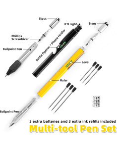 Bolígrafo Multiherramienta DAIKOYE 10 en 1 Regalo Papá 2