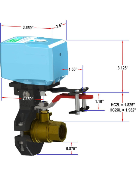 Controlador de Válvula de Agua Inteligente EcoNet EVC200-C - Z-Wave Plus