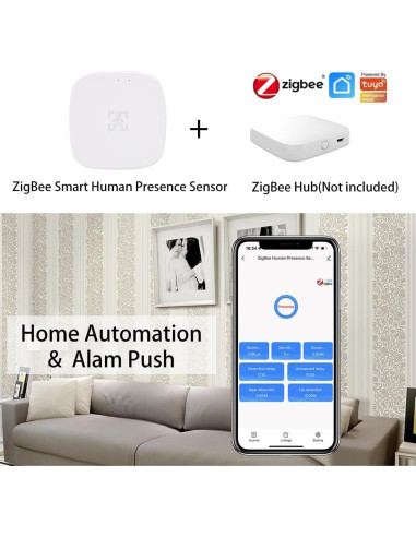 Sensor de Presencia WenzhiIoT Zigbee 5.8GHz Radar MmWave