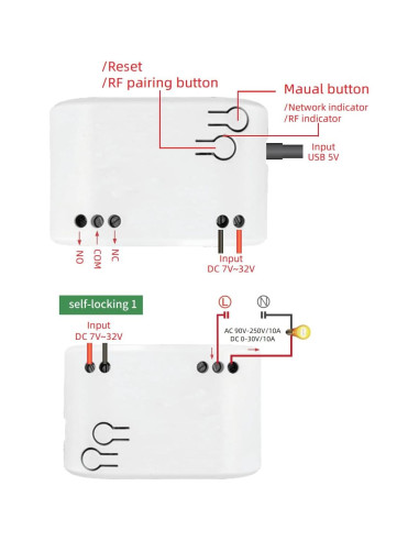 Controlador de Temperatura Zigbee Baolan DC 7-32V con Sonda Extendible