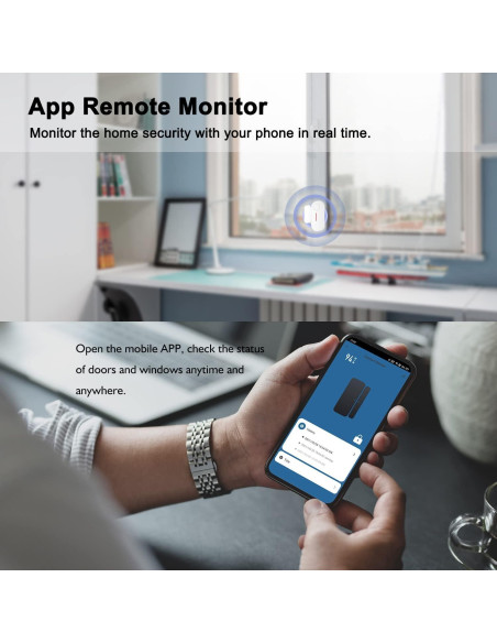 Sensor de Puerta Inteligente Zecamin DS-Voice 04, Alarma WiFi Sensor de Puerta Inteligente Zecamin DS-Voice 04, Alarma WiFi
