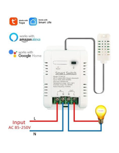Controlador de Temperatura y Humedad WiFi MHCOZY 16A 2
