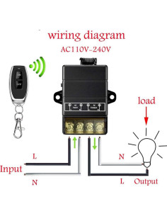 Interruptor Remoto Inalámbrico VONVOFF 30A 110V-240V 100m 2