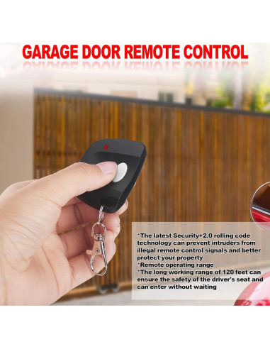 Control Remoto de Puerta de Garaje Kingdder 3 Piezas 300MHz