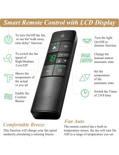 Control Remoto para Ventilador de Techo HD3 Hampton Bay 3 Velocidades 2