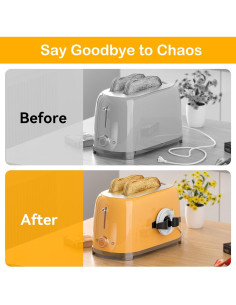 Organizador de Cables Daisyhome 6 Pack Autoadhesivo 2