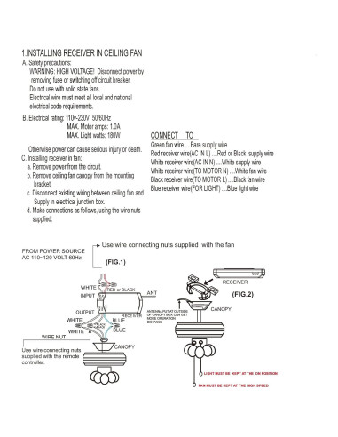 Control Remoto WiFi para Ventilador de Techo Humpptom JF028