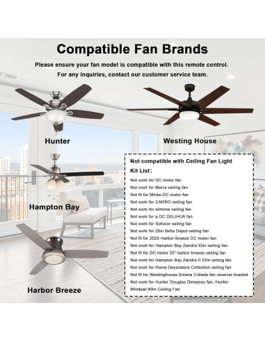 Control Remoto Universal Humpptom para Ventilador de Techo