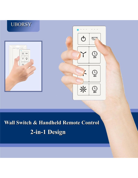 Control Remoto Universal WiFi para Ventiladores de Techo UBORSY Control Remoto Universal WiFi para Ventiladores de Techo UBORSY