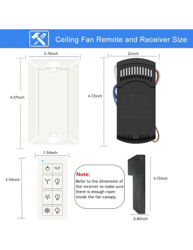 Control Remoto Universal WiFi para Ventiladores de Techo UBORSY