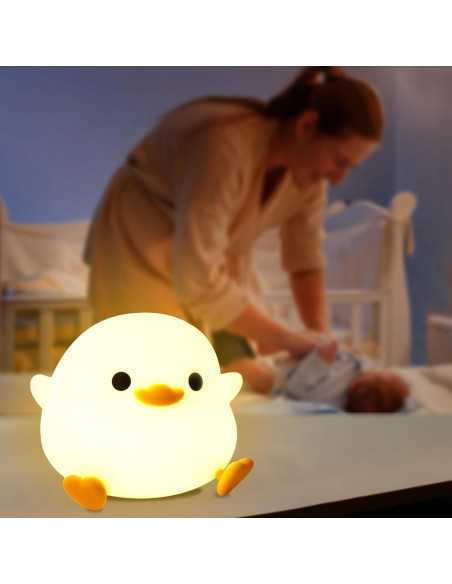 Luz Nocturna Dodo Pato LED YuanDian - Lámpara Silicona Recargable Luz Nocturna Dodo Pato LED YuanDian - Lámpara Silicona Recargable