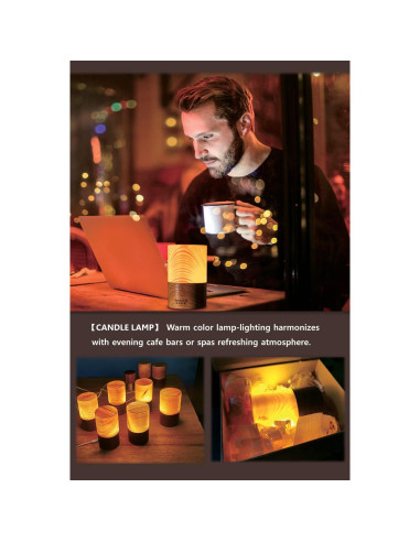 Lámpara LED Portátil de Madera GOODTAC con Sensor Táctil