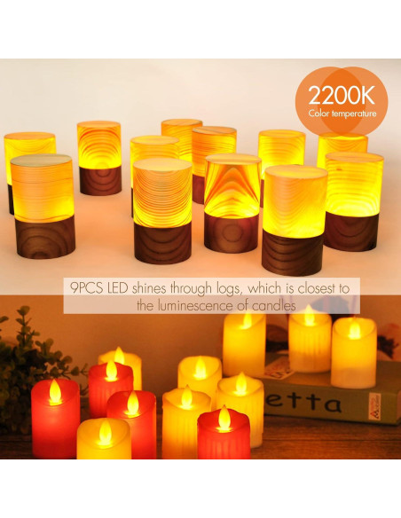 Lámpara LED Portátil de Madera GOODTAC con Sensor Táctil