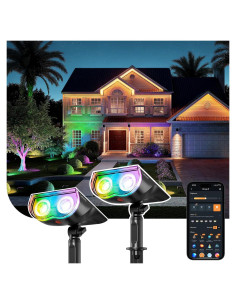 Focos Solares Inteligentes Linkind SL5C Multicolor 2 Paquete