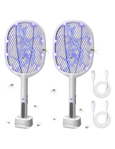 Raqueta Eléctrica para Insectos Lulu Home 3000V - Paquete de 2
