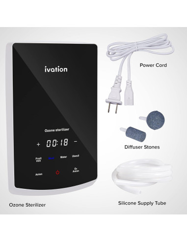 Esterilizador de Ozono Ivation 2 en 1 para Aire y Agua