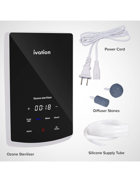 Esterilizador de Ozono Ivation 2 en 1 para Aire y Agua