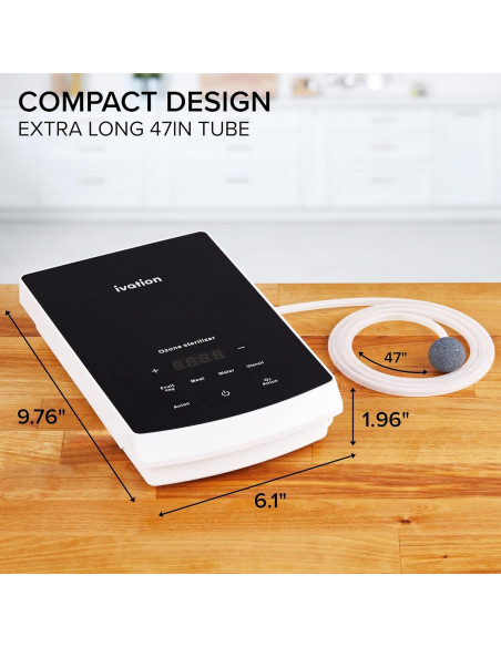 Esterilizador de Ozono Ivation 2 en 1 para Aire y Agua