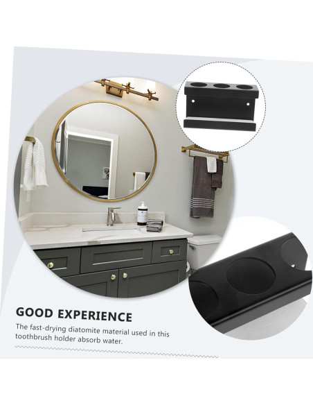 Soporte de Cepillo de Dientes Eléctrico Cabilock con Diatomita