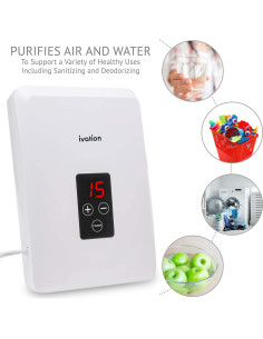 Generador de Ozono Portátil Ivation 600mg/h - Purificador de Aire y Agua 2