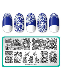 Placa de Estampado de Uñas Maniology 12.07x6.1 cm Cerámica China