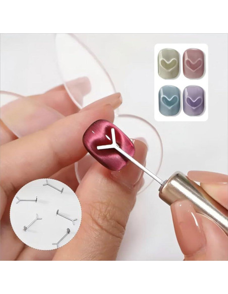 Kit de Arte de Uñas Magnético Ojo de Gato 5 Pcs - Genérico Kit de Arte de Uñas Magnético Ojo de Gato 5 Pcs - Genérico