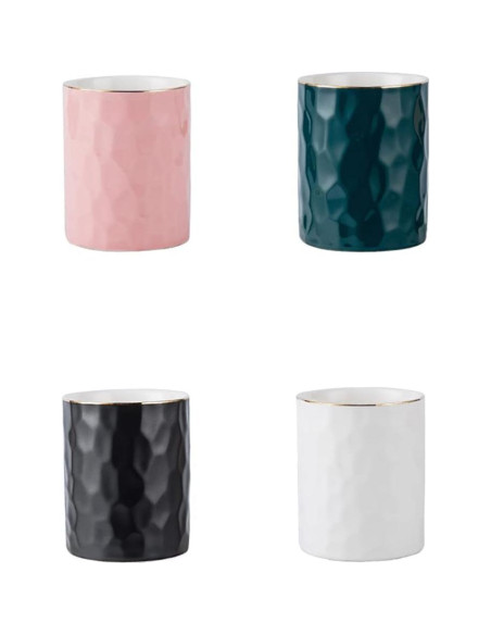 Soporte para bolígrafos Aewill de cerámica blanco 8.13 cm