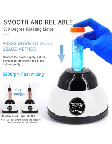 Mezclador Vortex HHUK 5200 RPM para Pinturas y Tintas