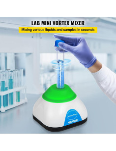 Mezclador Vortex Científico VEVOR 3000RPM 50mL Táctil 2