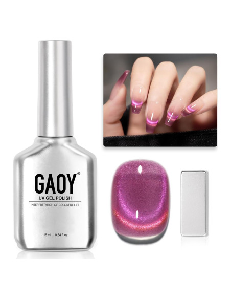 Esmalte de Uñas Gel Ojo de Gato GAOY 16ml Baya Exótica