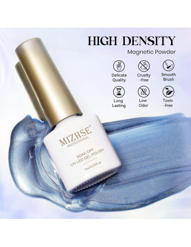 Kit Esmalte de Uñas en Gel Ojo de Gato MIZHSE 6 Colores