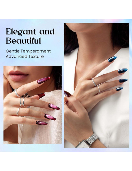 Kit Esmalte de Uñas en Gel Ojo de Gato MIZHSE 6 Colores