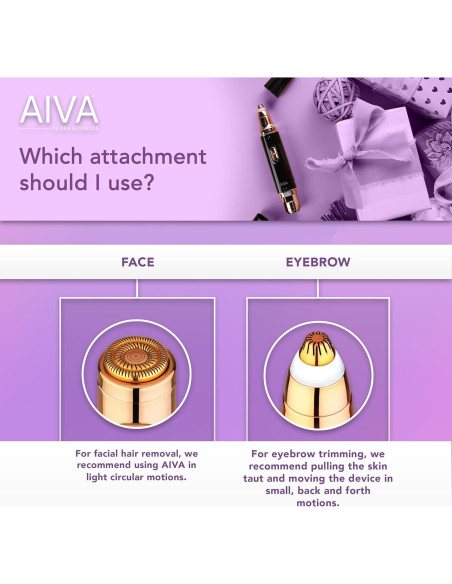 Removedor de Vello Facial 2 en 1 Spa Sciences AIVA LED