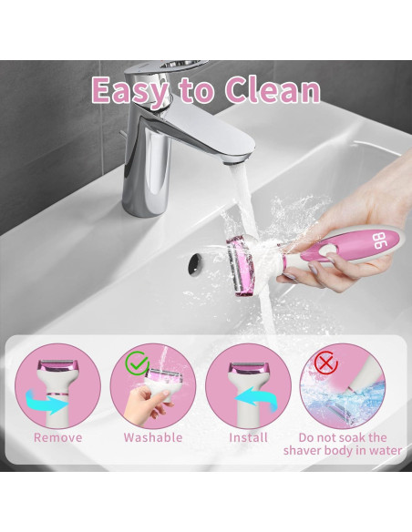 Afeitadora Eléctrica 4 en 1 Beanify Rosa - Depilación Indolora