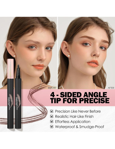 Bolígrafo de Cejas Líquido Anglicolor 03 Marrón Pizarra