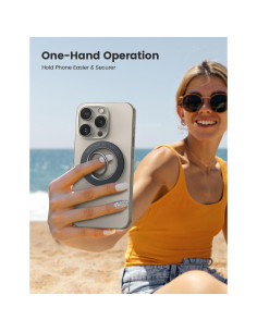 Soporte de Anillo Magnético Lamicall para MagSafe, Negro 2