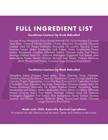 Set de Exfoliación Labial Vegano Bakuchiol - 3 Piezas