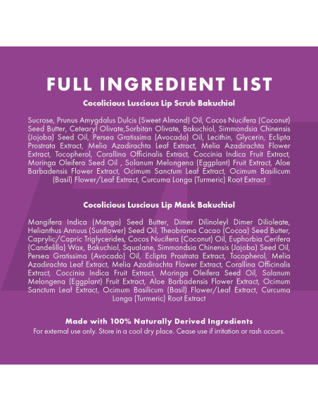 Set de Exfoliación Labial Vegano Bakuchiol - 3 Piezas