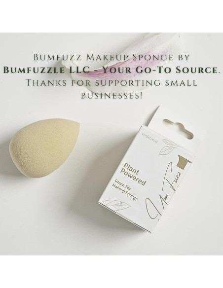 Esponja de Maquillaje Ecológica Bumfuzz Té Verde 1 Cuenta