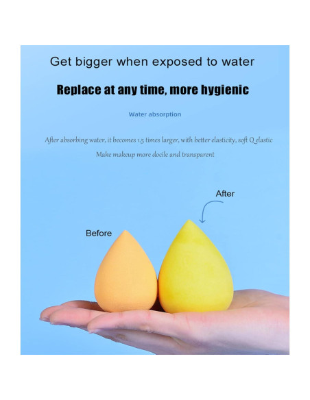 Set de 7 Esponjas de Maquillaje VAVOLO Multicolor para Base