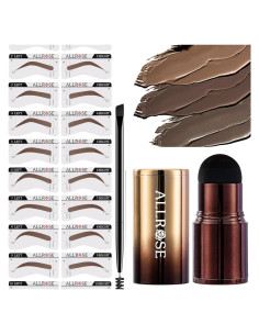 Kit de Plantillas para Cejas ALLROSE - 20 Plantillas Reutilizables