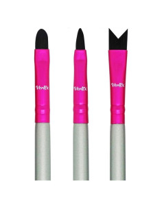 Pincel para Labios Vertex Beauty Forma V 3pcs Multiusos