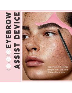 Plantillas de Cejas de Silicona HOSAILY 6 Formas Reutilizables 2