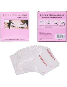 Kit de Plantillas para Cejas MiMiLai 60 PCS 6 Estilos 2