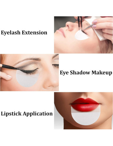 200 Pcs Protectores de Sombra de Ojos Desechables Sliverdew