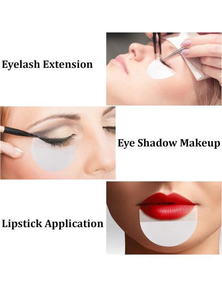 200 Pcs Protectores de Sombra de Ojos Desechables Sliverdew