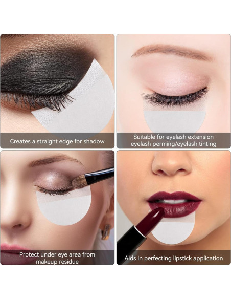 200 Pcs Protectores de Sombra de Ojos Desechables Sliverdew